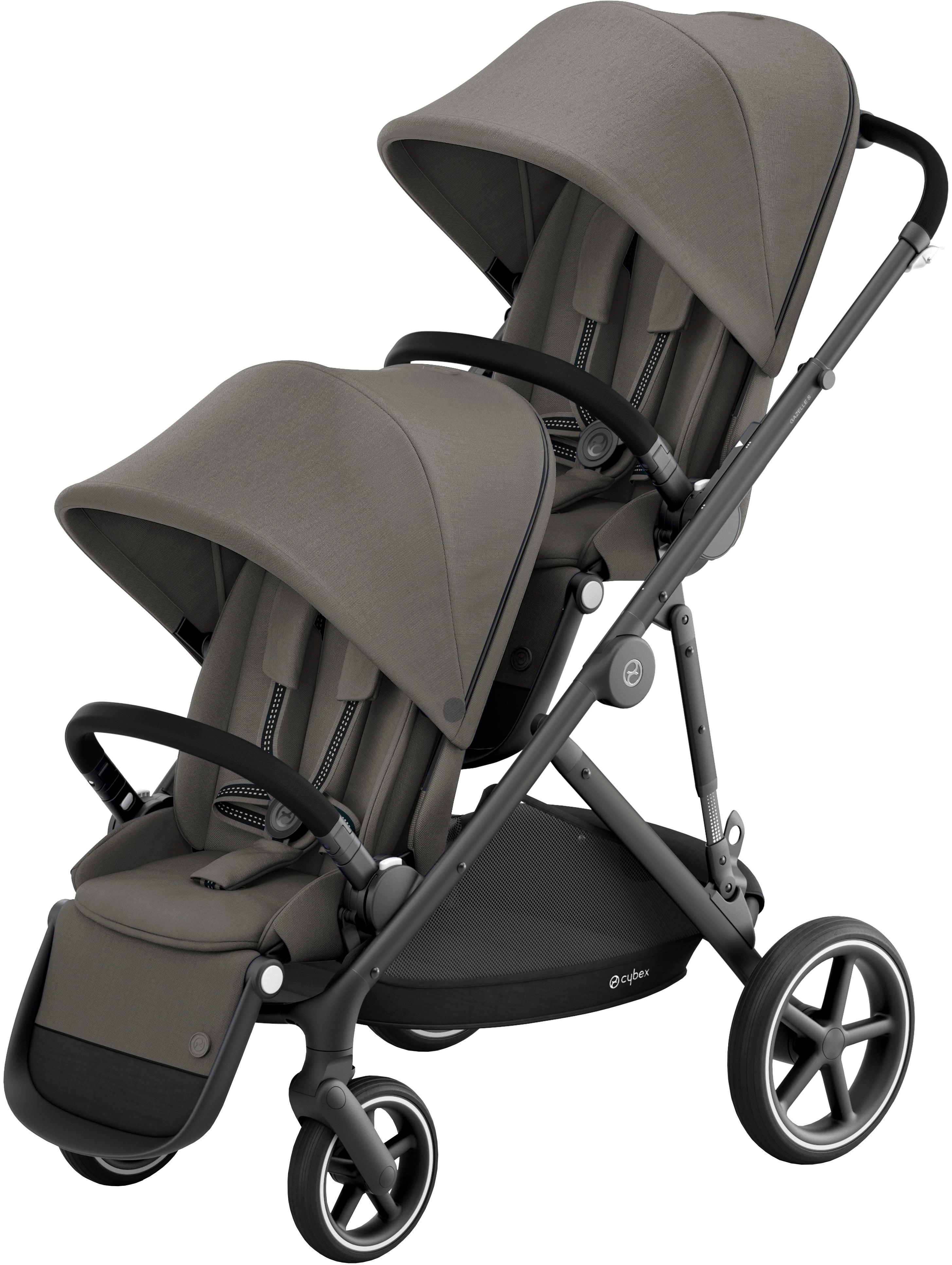Cybex Gazelle S Tvillingvagn, Soho Grey/Black