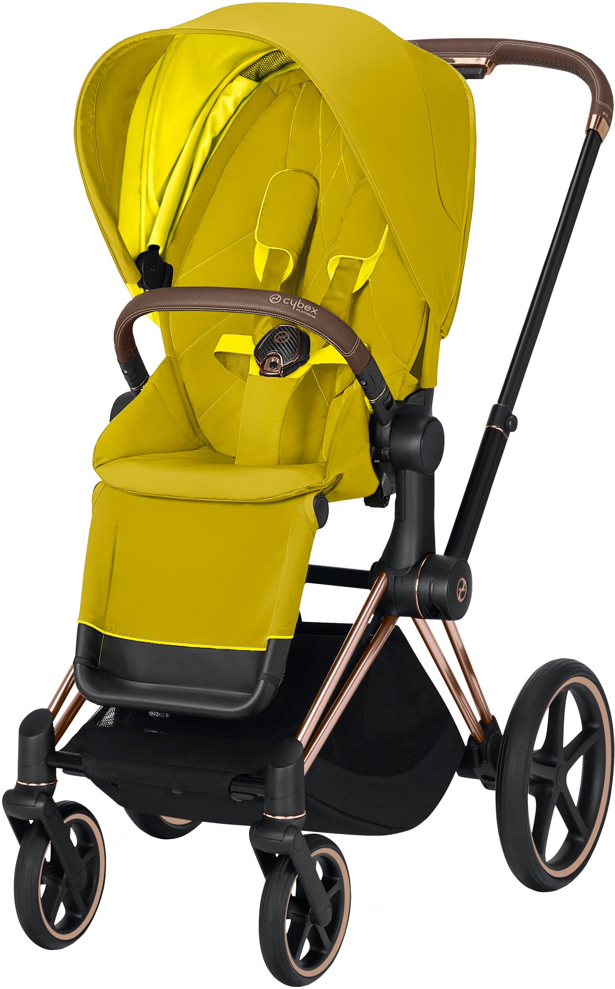 Cybex Priam Sittvagn, Mustard Yellow/Rose Gold