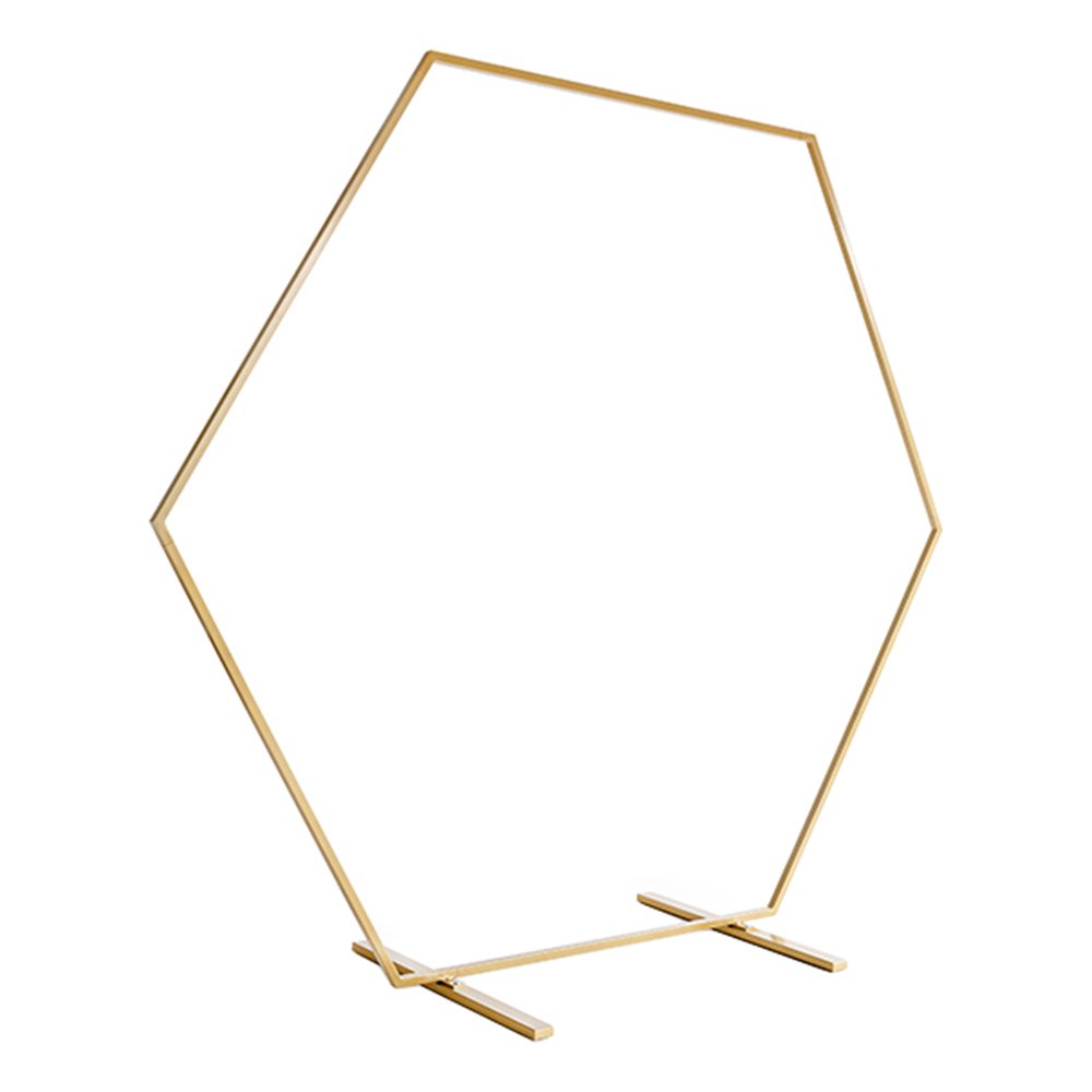 Backdropställ Hexagon Guld