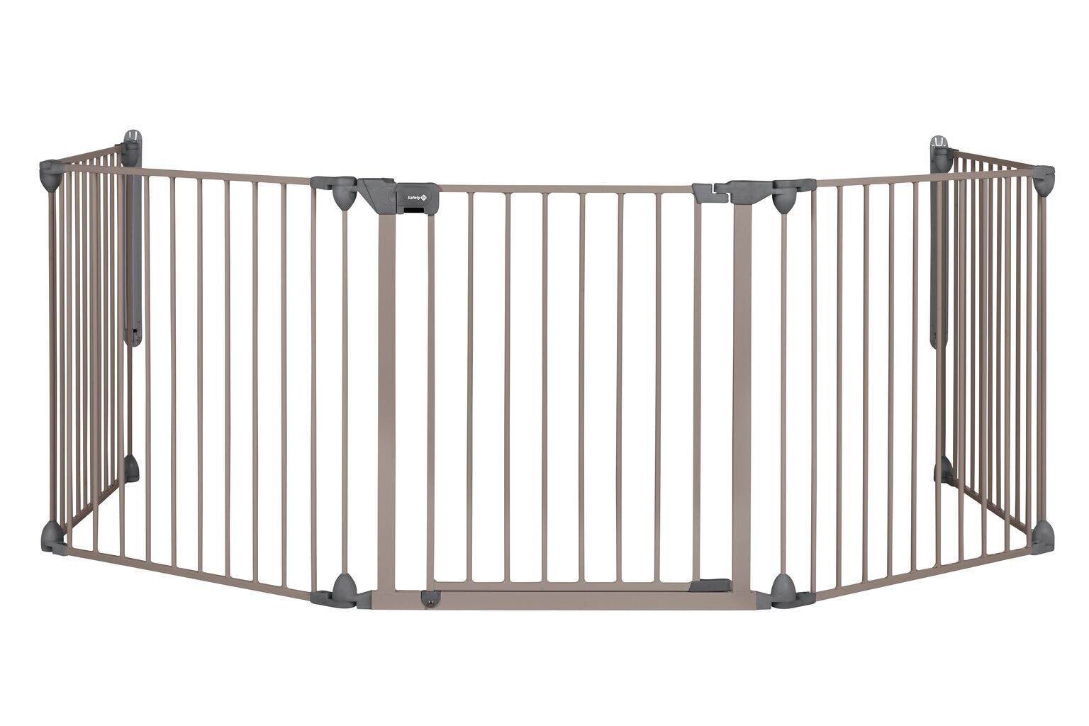 Safety 1st Modular Säkerthetsgrind med 5 paneler, Light Grey