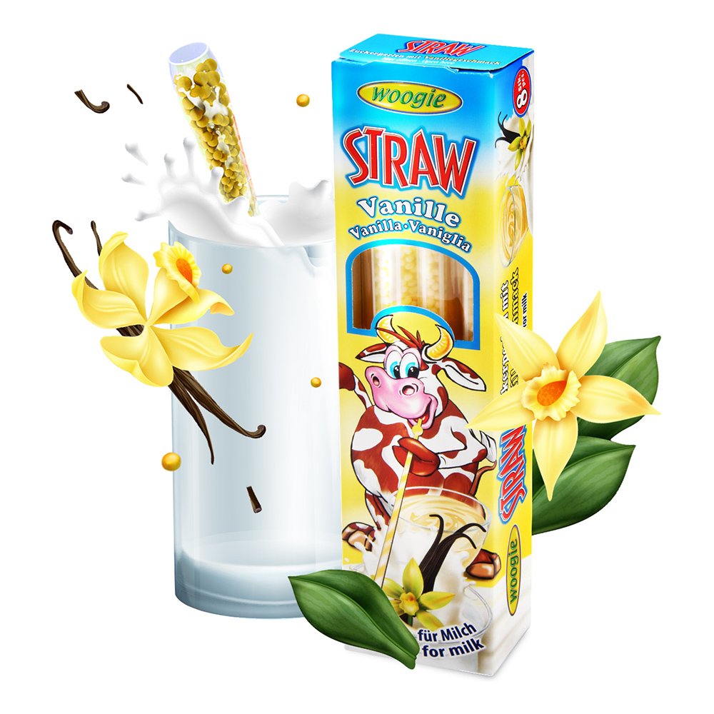 Sugrör med Smak - Vanilj