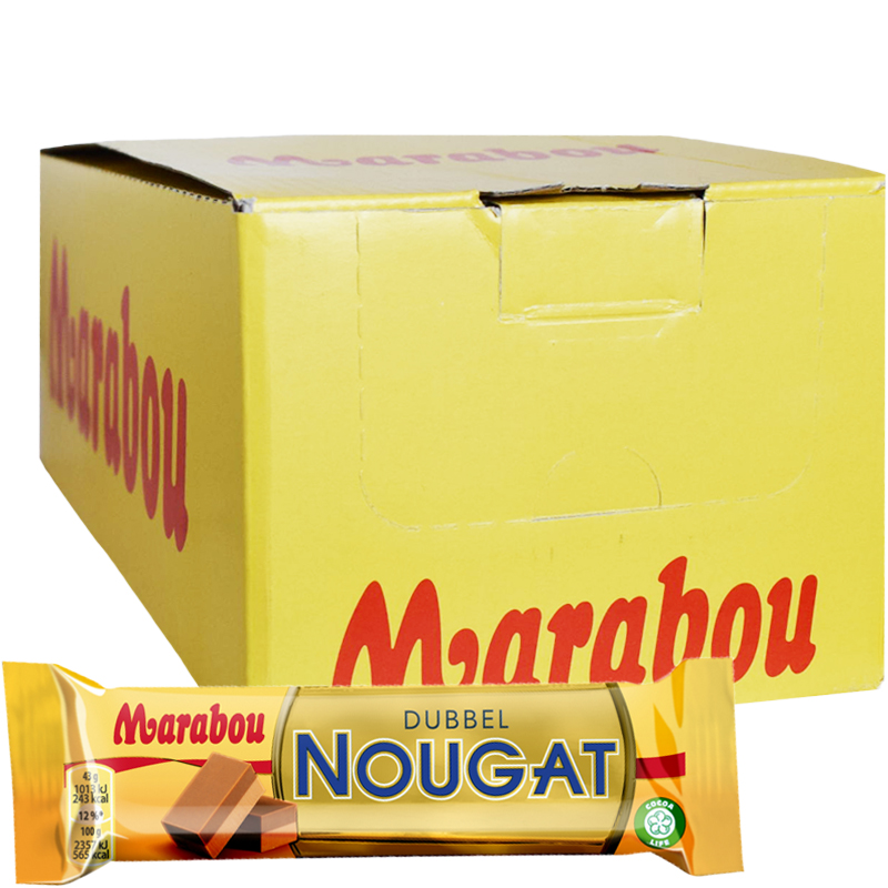 Hel Låda Godis "Dubbelnougat" 42 x 43g - 29% rabatt