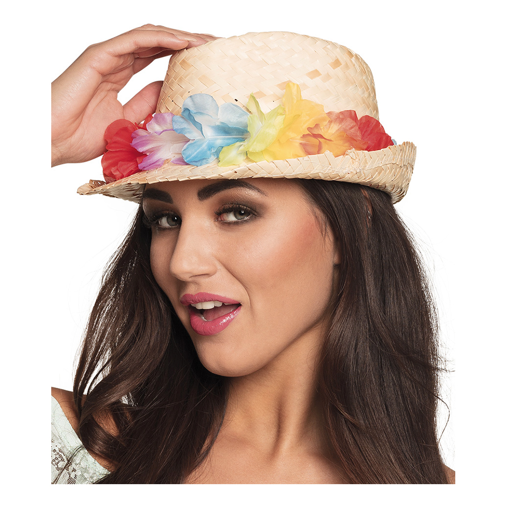 Hatt Aloha med Blomstergirlang