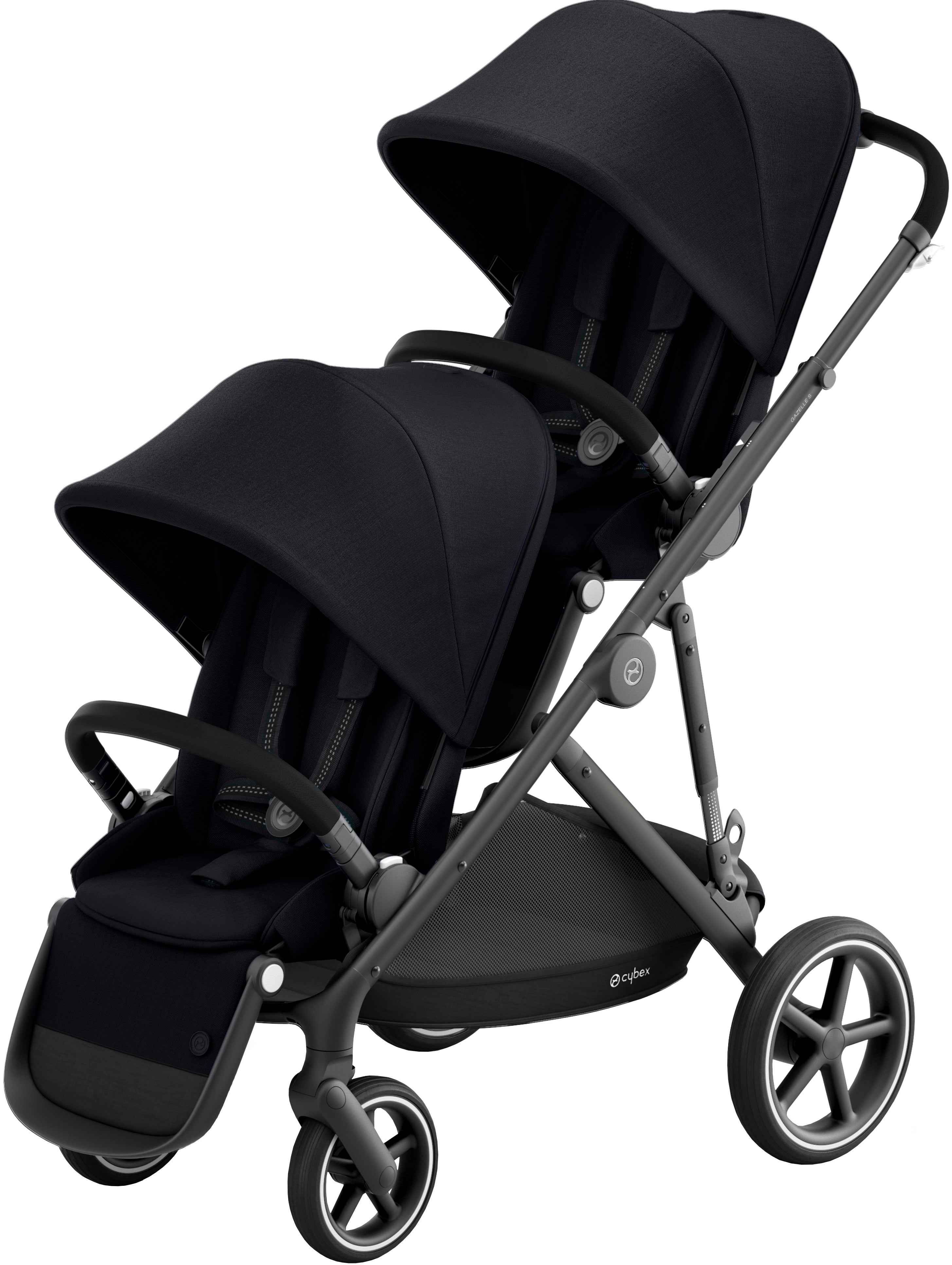 Cybex Gazelle S Syskonvagn Inkl. 2 Sittdelar, Black/ Deep Black