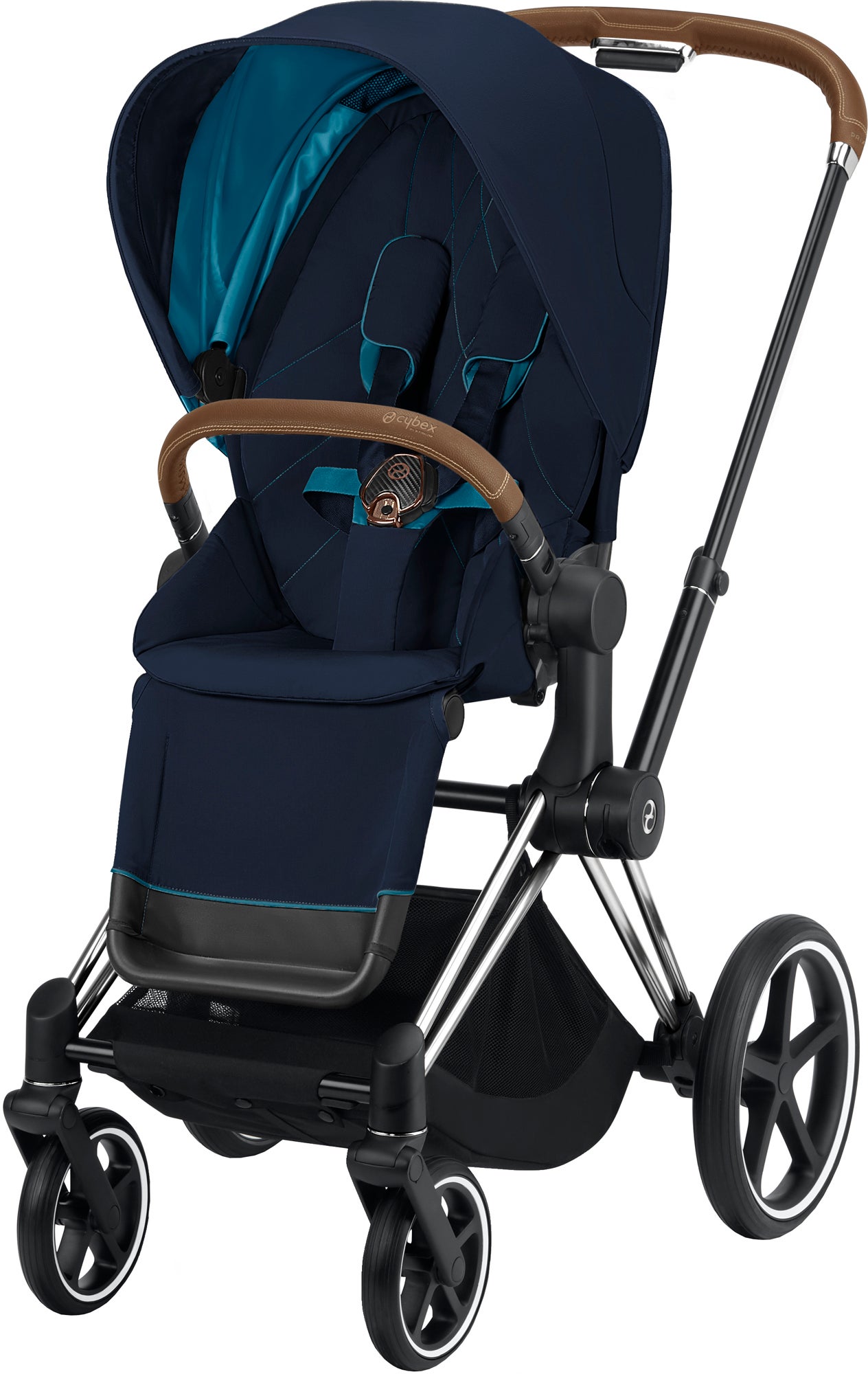Cybex Priam Sittvagn, Nautical Blue/Chrome Brown