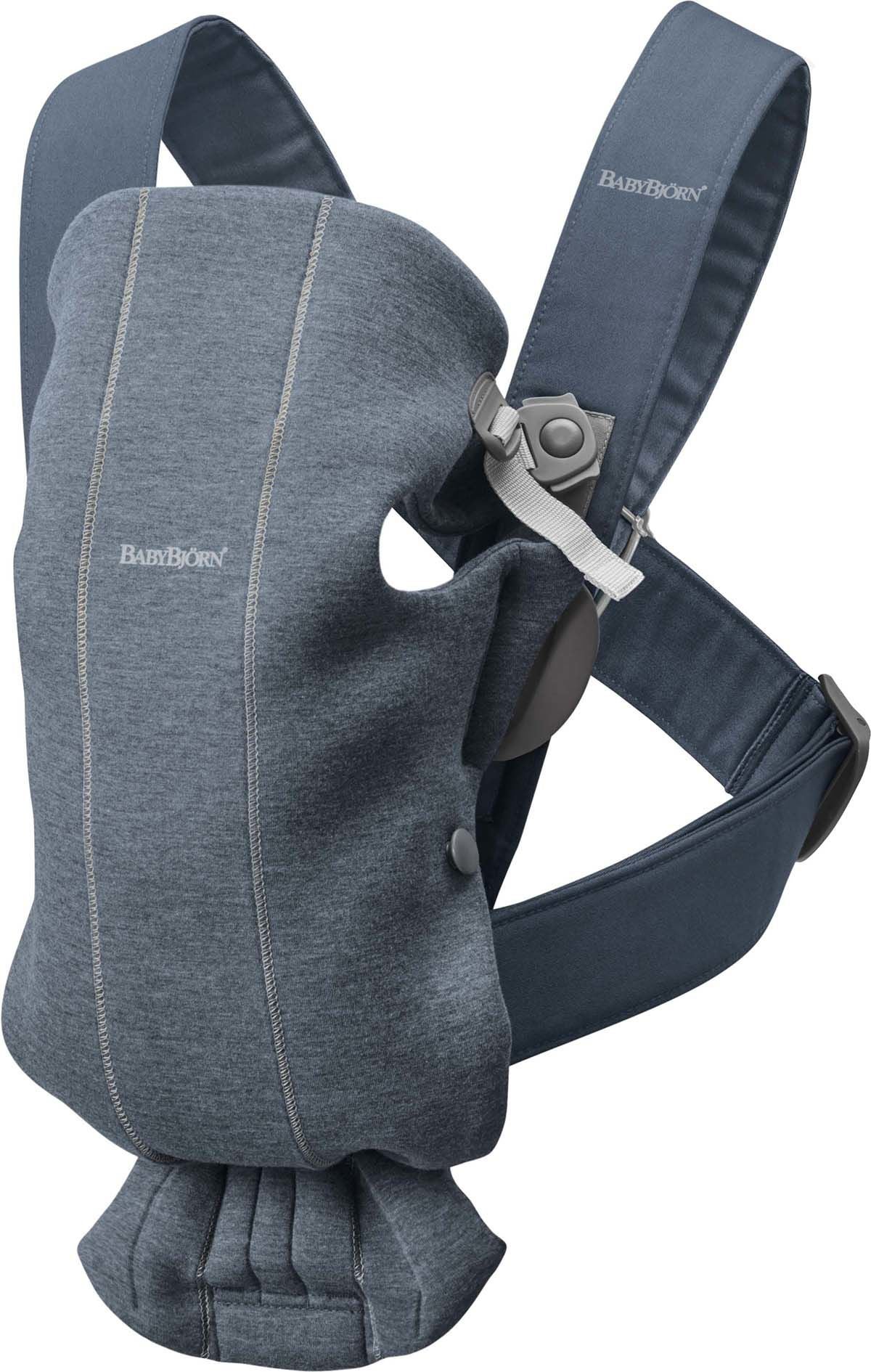 BabyBjörn Mini Bärsele 3D Jersey, Duvblå