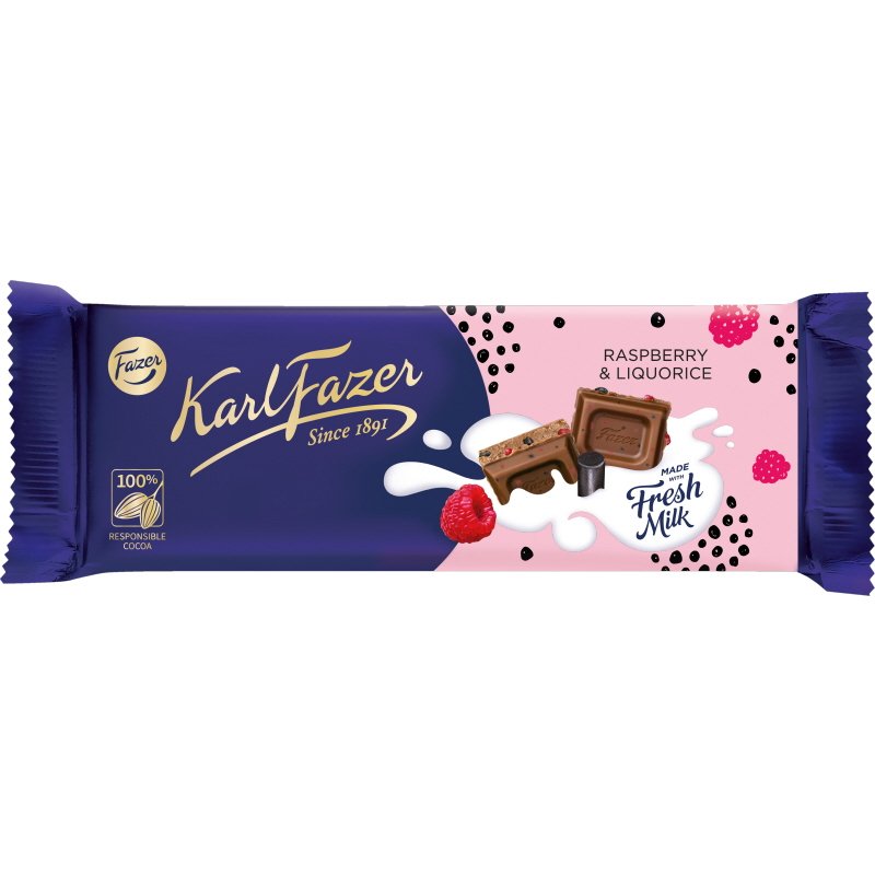Mjölkchoklad Hallon Lakrits - 22% rabatt