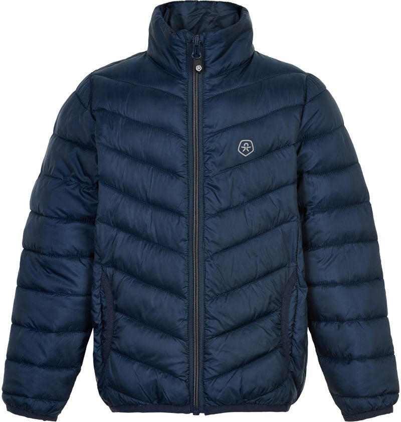 Color Kids Quiltad Jacka Packable, Dress Blues, 104