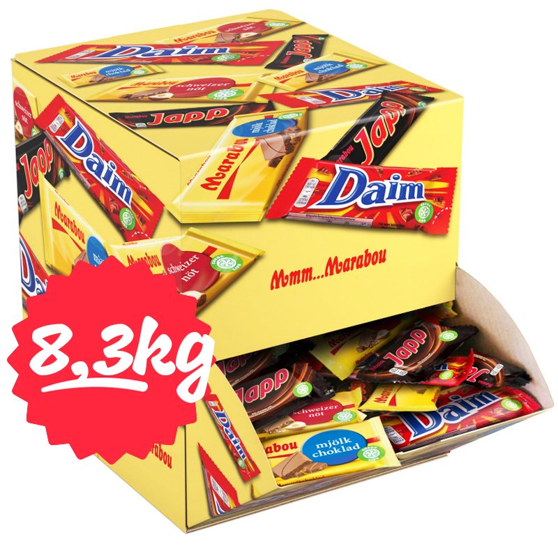 Hel Låda Godis "Mixbox" 8374g - 40% rabatt