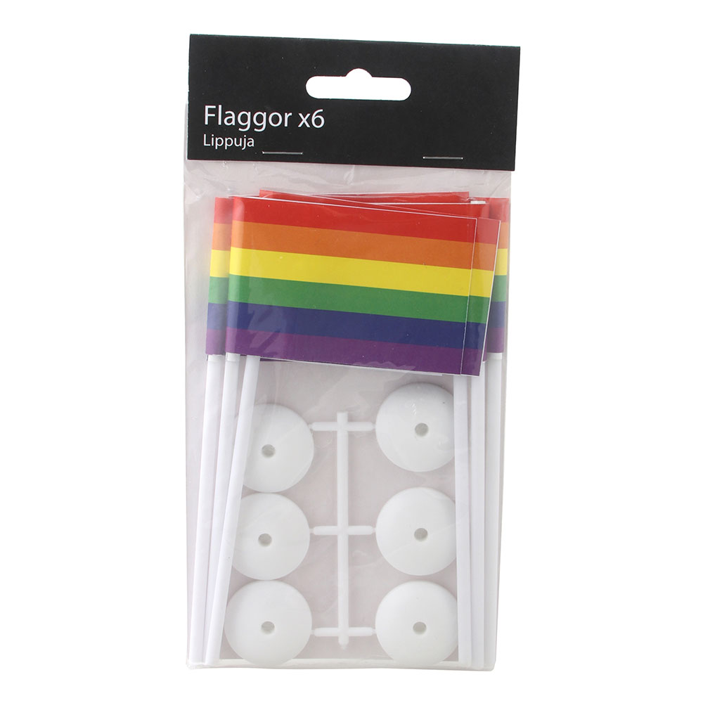 Bordsflaggor Pride - 6-pack