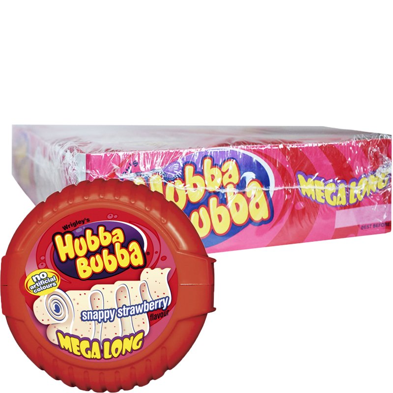 Hel Låda Tuggummin "Snappy Strawberry" 12 x 56g - 34% rabatt