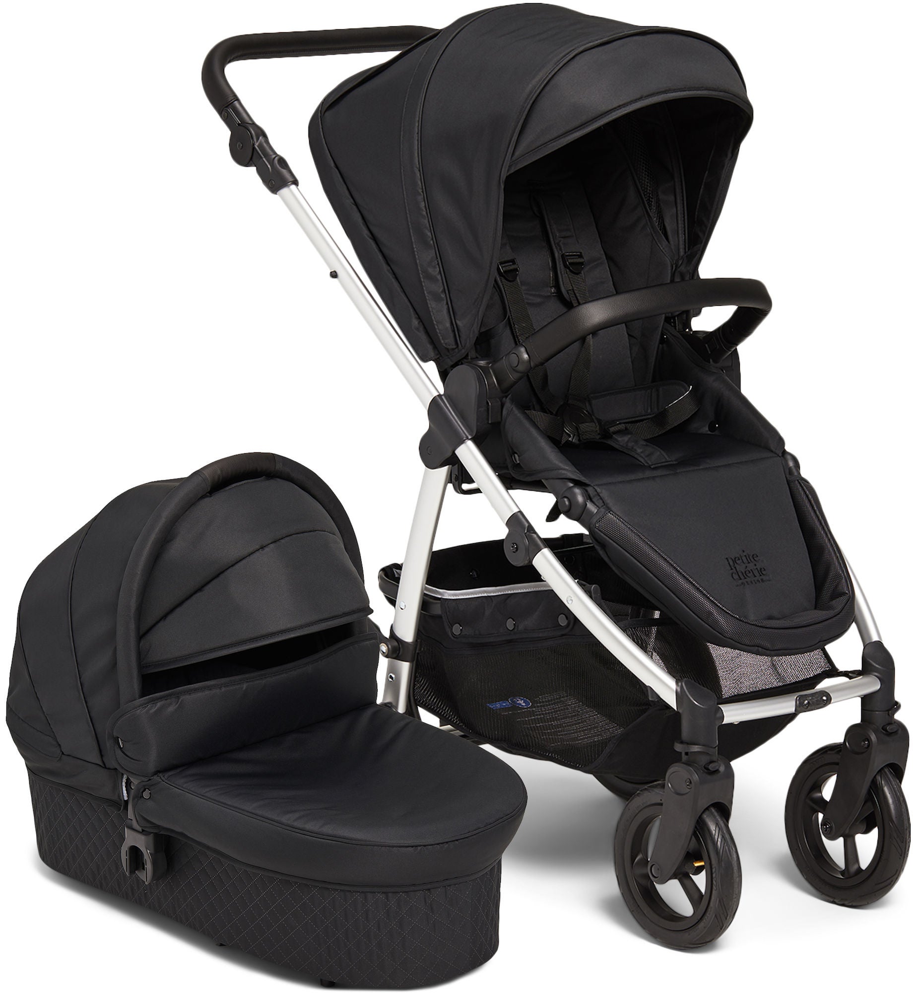 Petite Chérie Heritage 2 Duovagn, Black/Silver