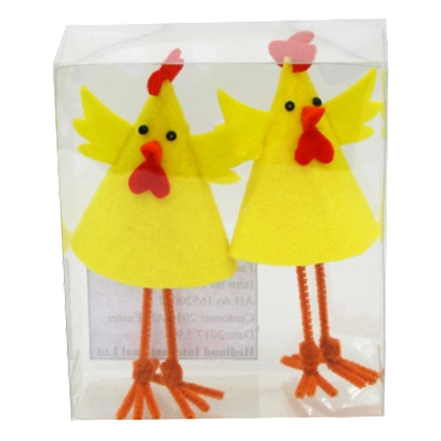 Kycklingar Stående Dekoration - 2-pack