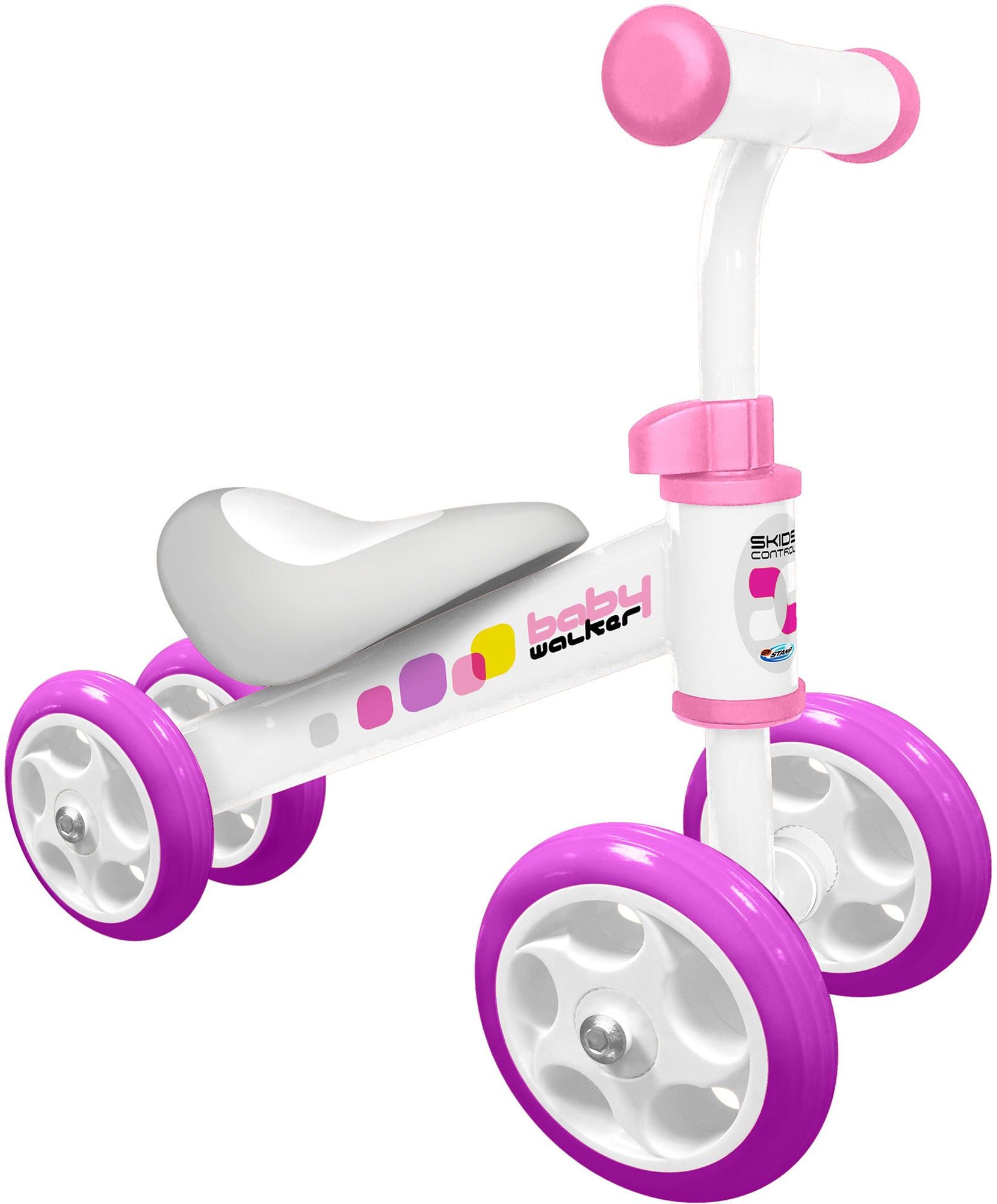Stamp Springcykel Fyrhjuling, Rosa