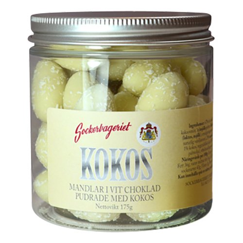 Mandlar Vit Choklad med Kokos - 175 gram