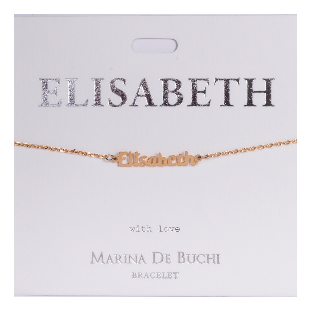 Namnarmband Guld - Elisabeth