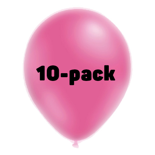 Ballonger Neonrosa - 10-pack