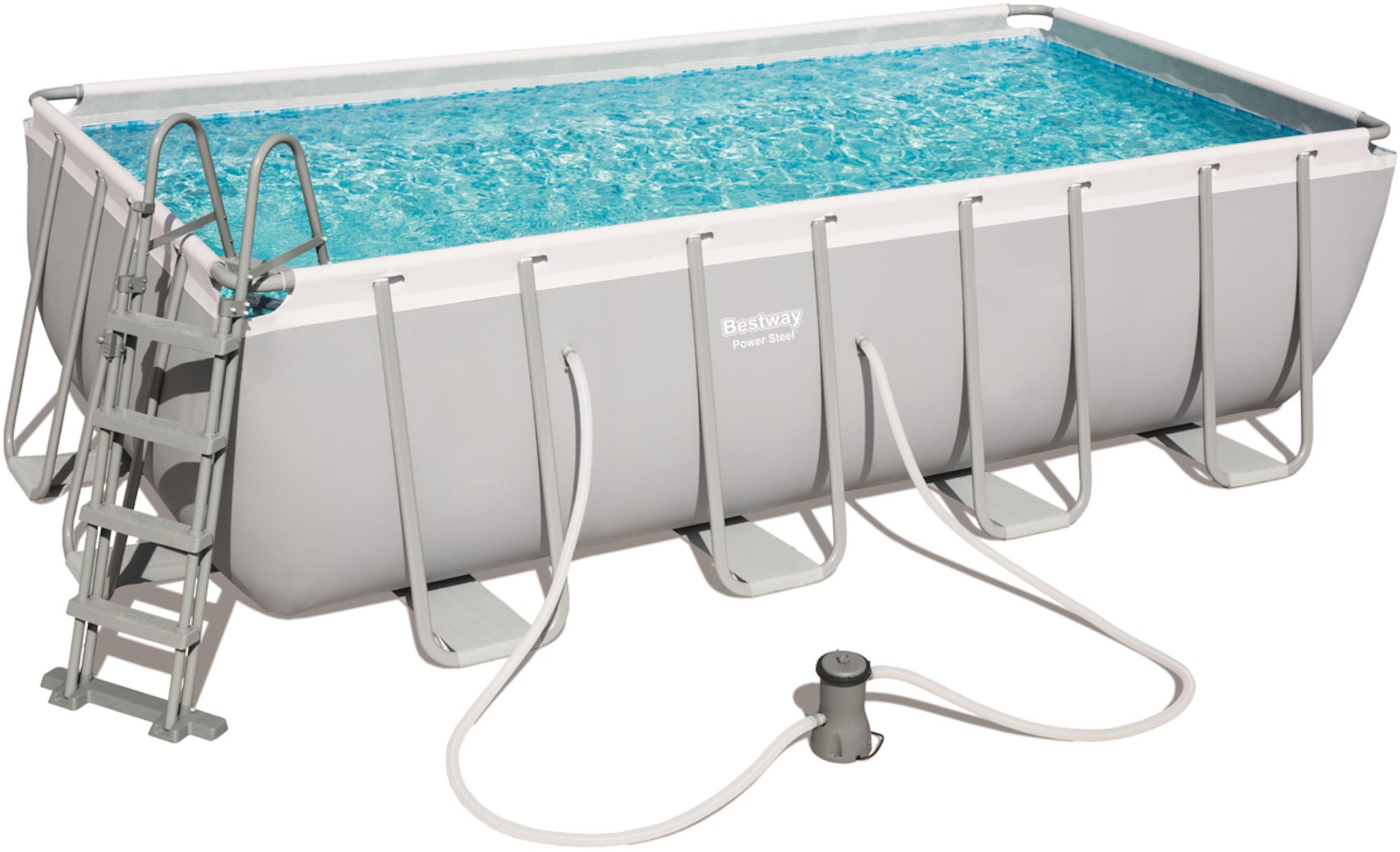 Bestway Power Steel Pool m. Tillbehör 488 x 244