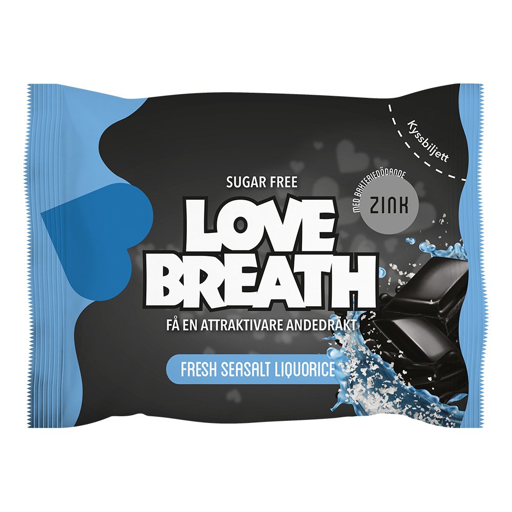 Love Breath Sugtabletter - Fresh Seasalt Liquorice