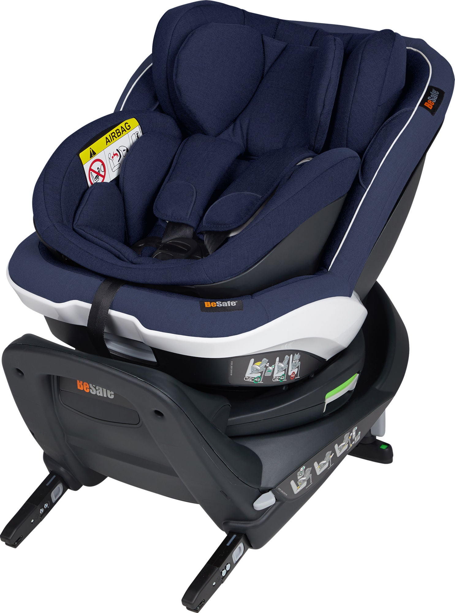 BeSafe iZi Twist B i-Size Bilbarnstol, Navy Mèlange