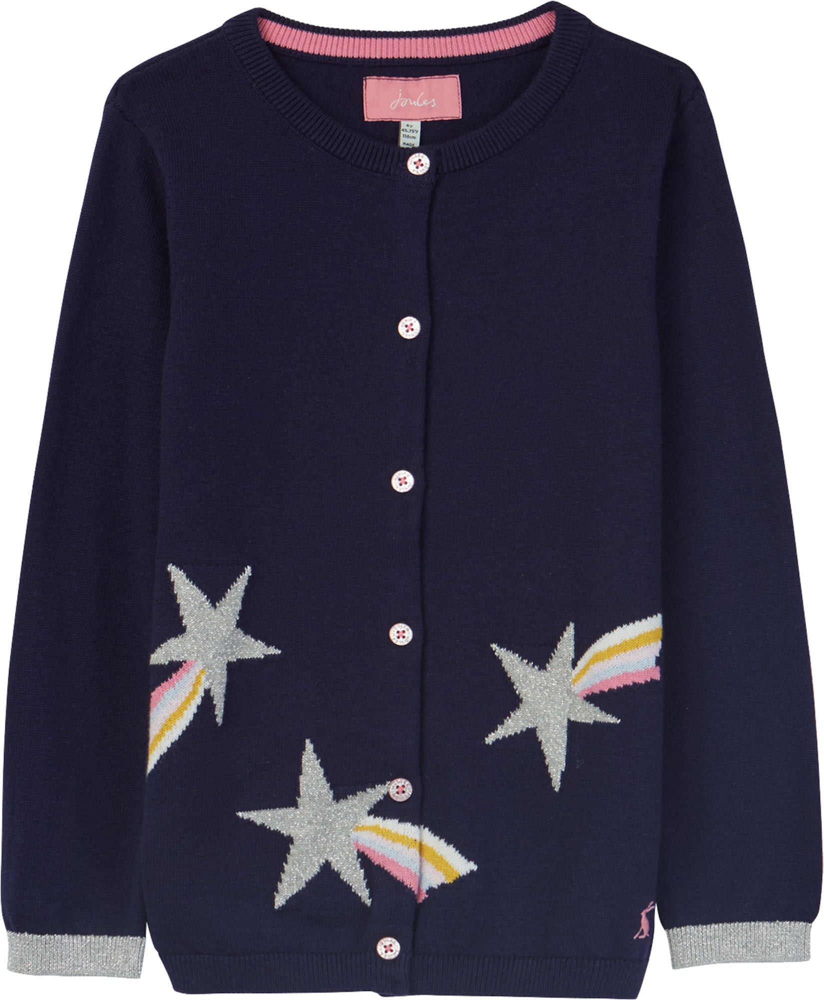 Tom Joule Madison Intarsia Kofta, Navy Shooting Star 2 År