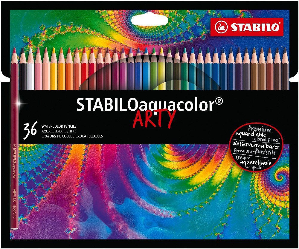 STABILO Aquacolo Akvarellpennor 36-pack & Skissblock