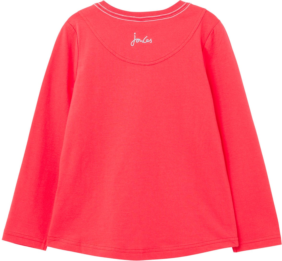 Tom Joule Ava T-shirt, Red Hearts, 3 år