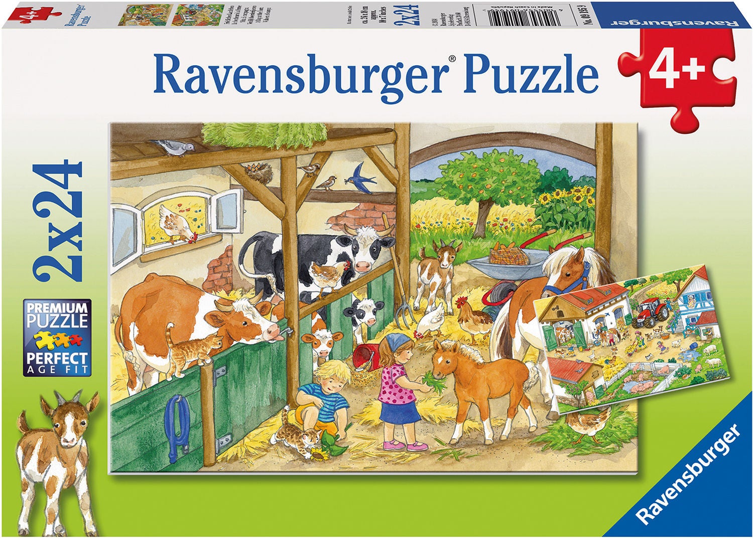 Ravensburger Pussel En Dag På Farmen 2x24 Bitar