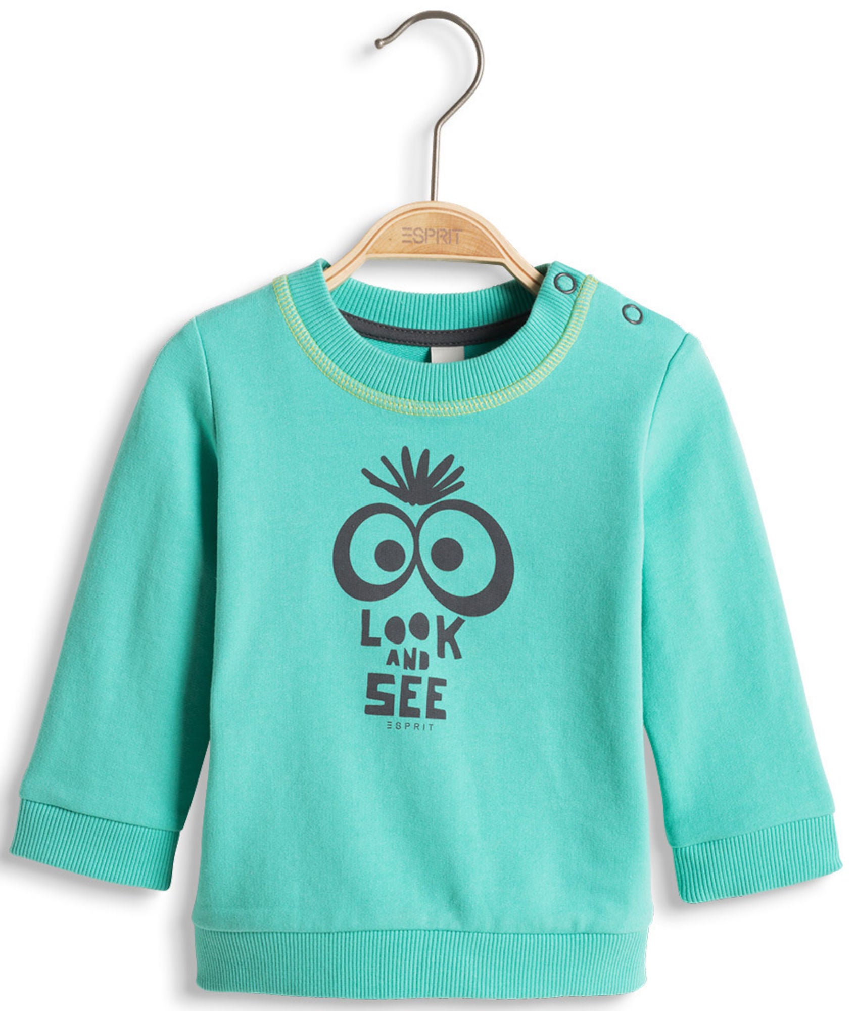 ESPRIT Tröja Look See, Light Aqua Green Stl 68