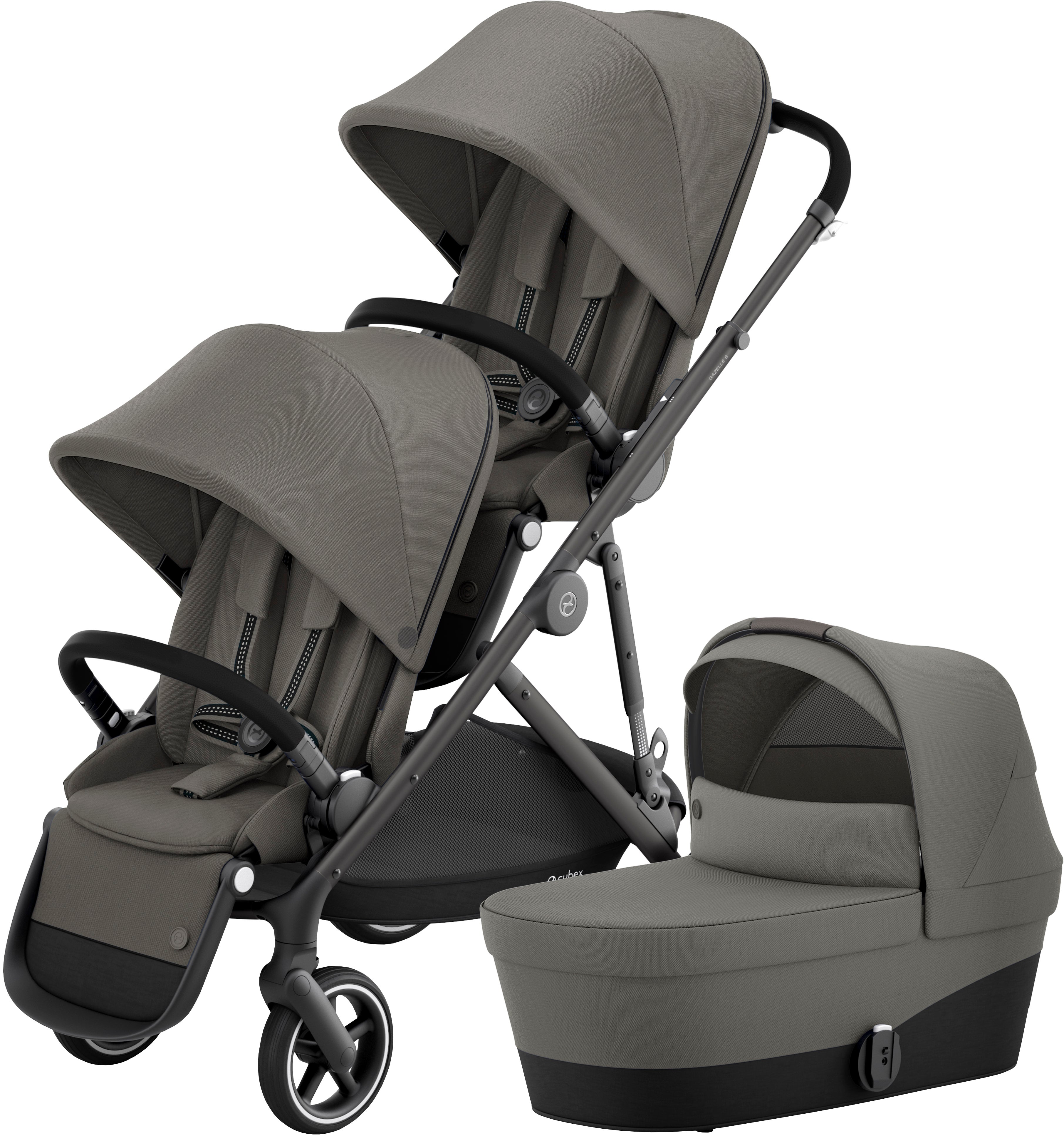 Cybex Gazelle S Syskonvagn, Black/ Soho Grey