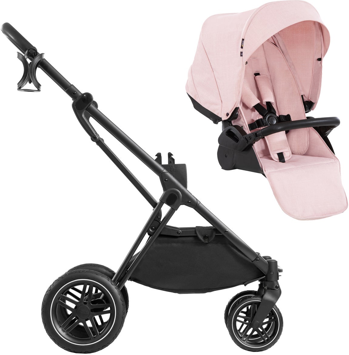 Hauck Vision X Sittvagn, Rose Melange/Black