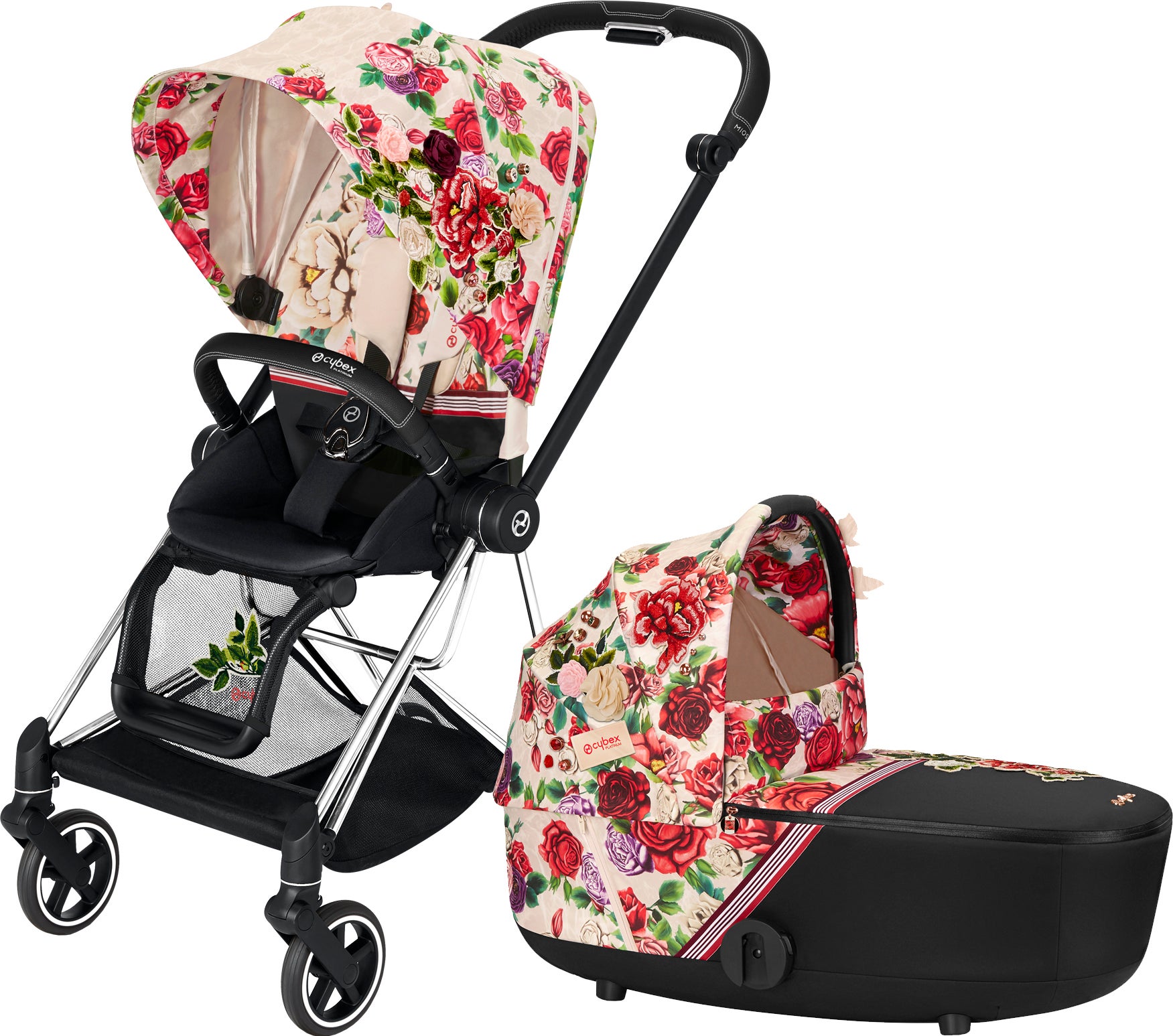 Cybex Mios Duovagn, Spring Blossom Light/Chrome Black