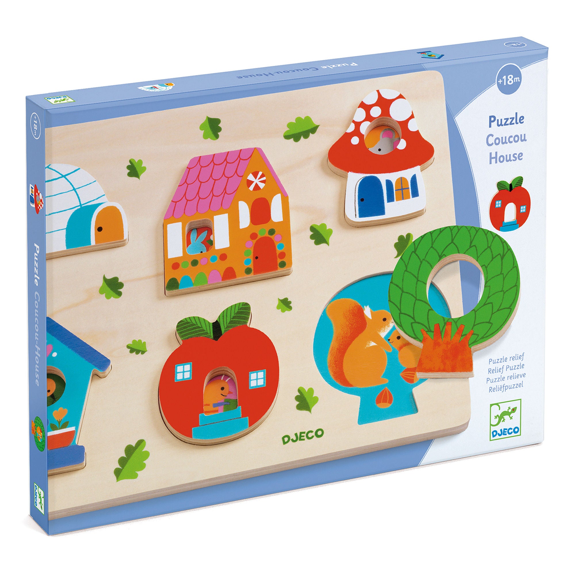 Djeco Pussel RELIEF PUZZLE - Coucou-House