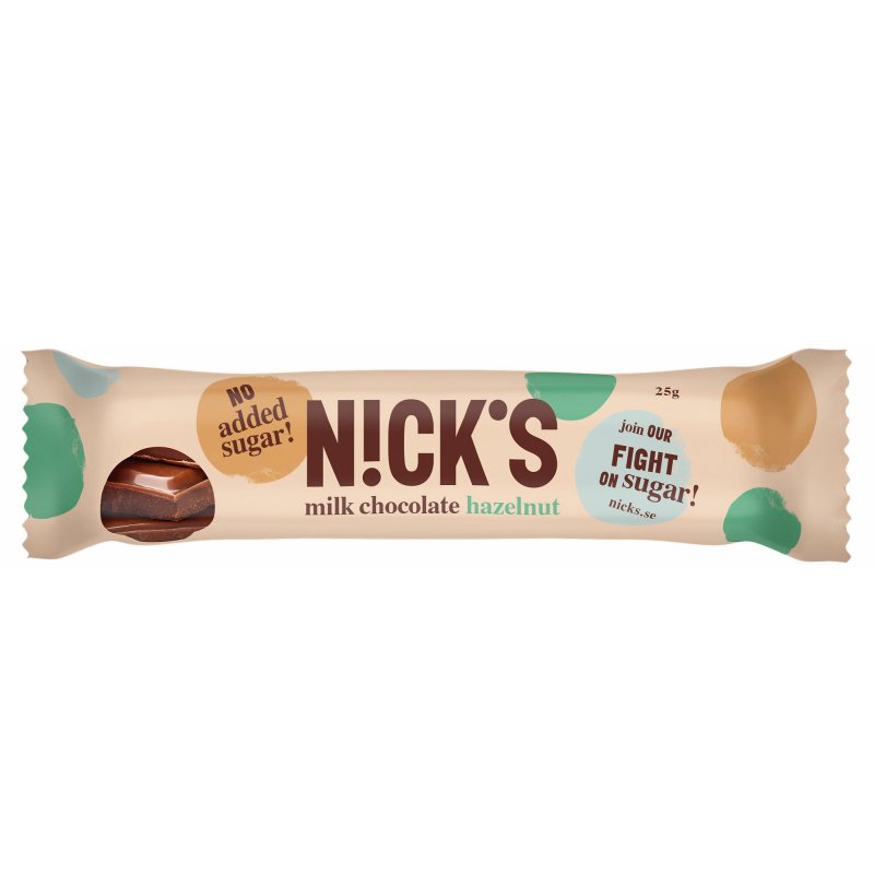 Mjölkchoklad Stevia Hasselnötter 25g - -11% rabatt