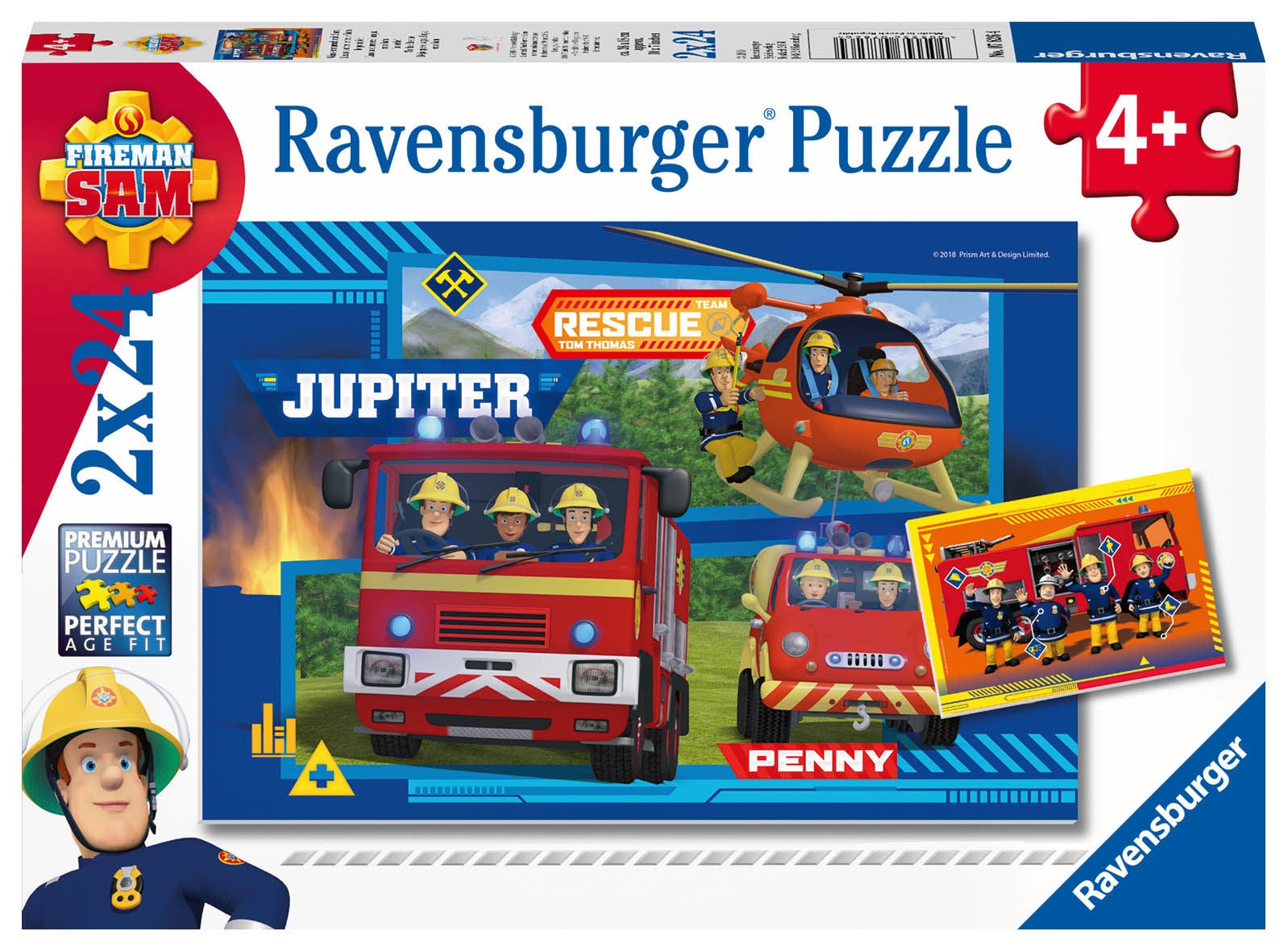 Ravensburger Pussel Brandman Sam 2x24 Bitar