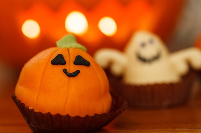 Pumpa och spöke i godisform